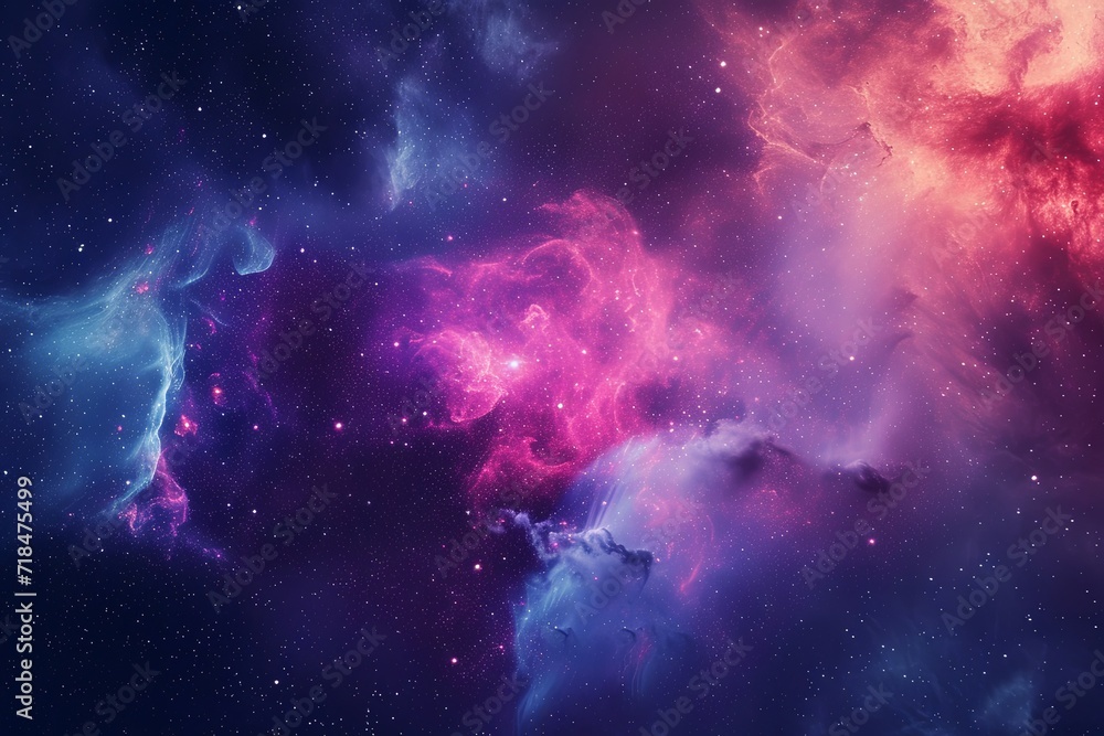 Purple and Magenta background with stars