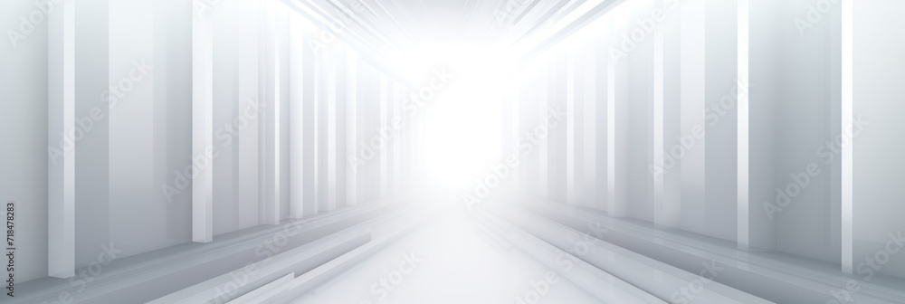 Abstract Minimal Geometric Background Featuring White Light Patterns