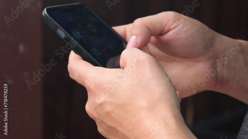 Wallpaper Mural Person using mobile phone Torontodigital.ca