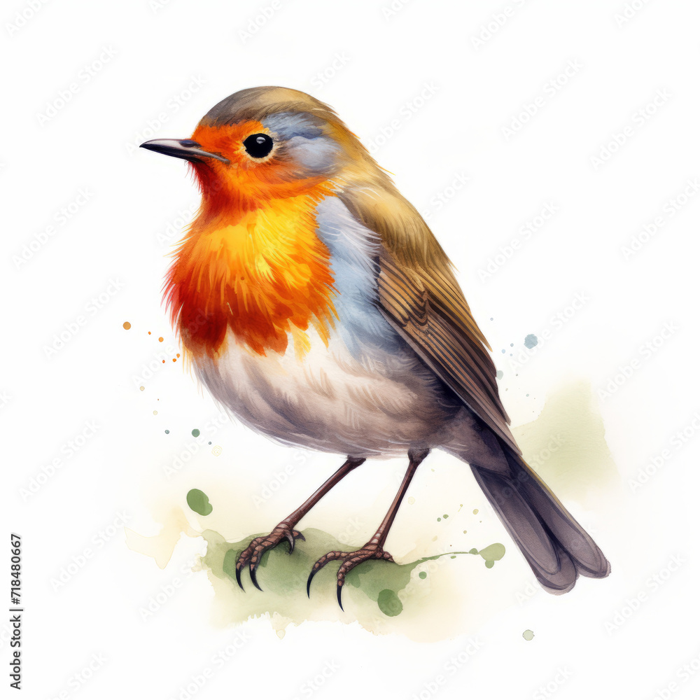 Fototapeta premium Bird watercolor