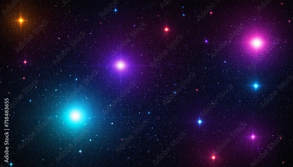 Obraz premium The Aesthetics of a Colour Dots Universe Art Background