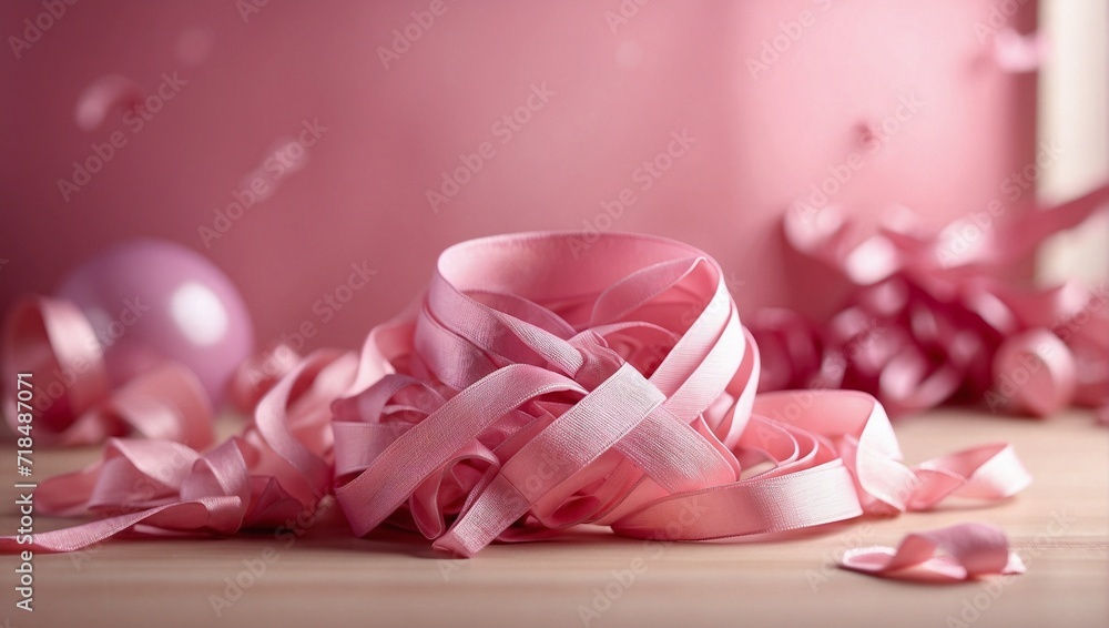 crumpled ribbon. pink theme crumpled ribbon. pink theme