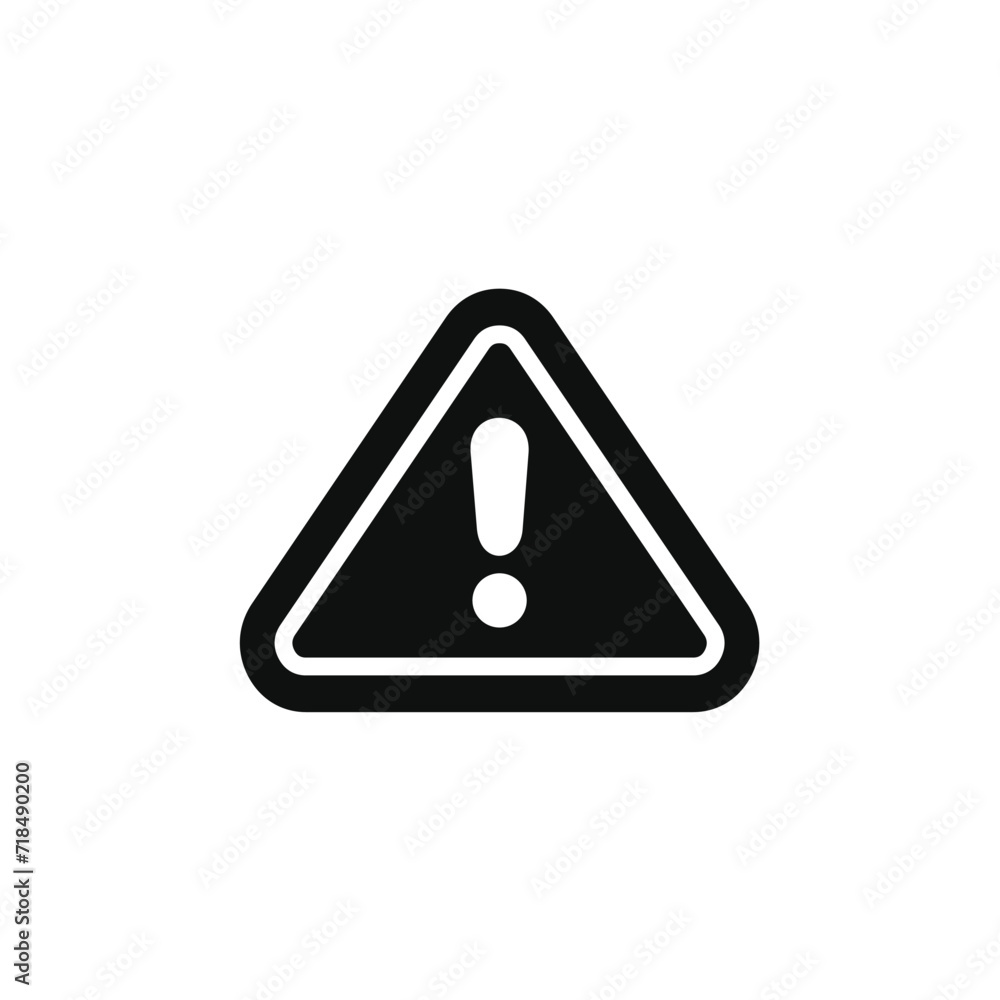 Warning icon isolated on transparent background Warning icon isolated on transparent background