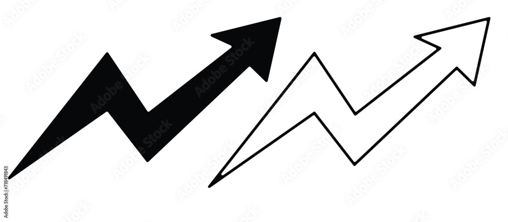 Black direction arrow on a white background eps 10 Black direction arrow on a white background eps 10