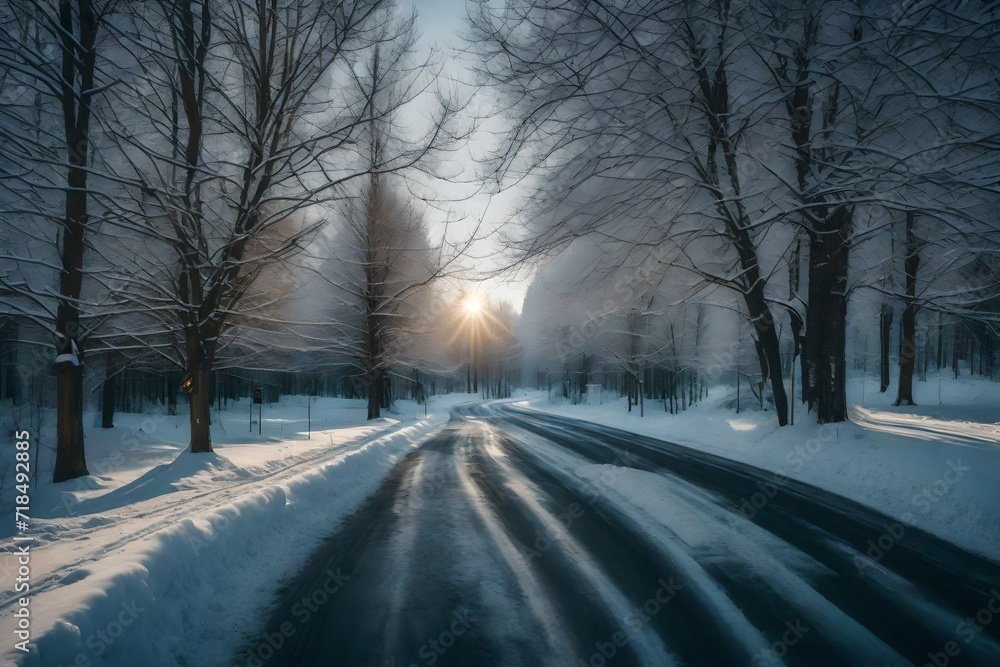road in winter