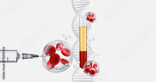 growth factor molecule and stem cells  photo