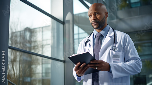 Doctor in a White Coat With Stethoscope