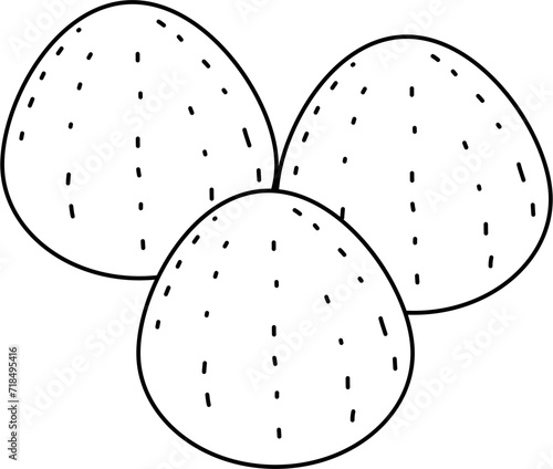 Gum drops outline illustration vector