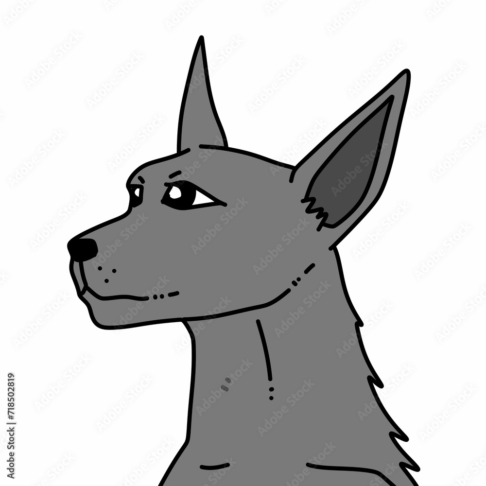 cute dog cartoon on white background cute dog cartoon on white background