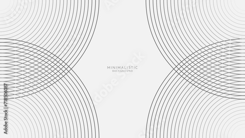 Black and white modern simple minimalistic background with geometric lines. Background template suit for presentation, website, cover, poster.