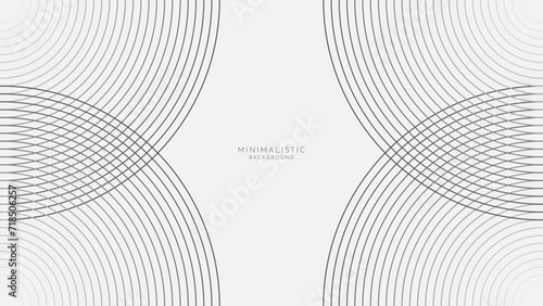 Black and white modern simple minimalistic background with geometric lines. Background template suit for presentation, website, cover, poster.