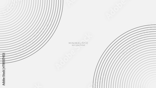 White background with black geometric lines. Modern minimalistic clean concept. Suit for poster, background, presentation, website.