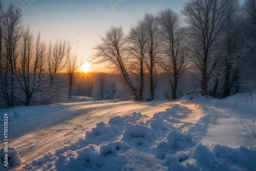sunset in the winter © Mazhar