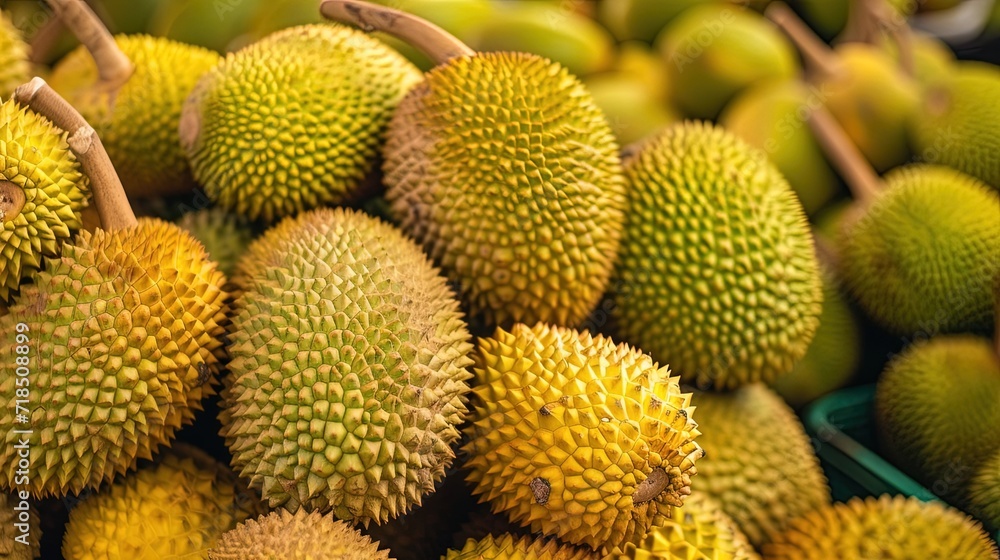durian at the market durian at the market