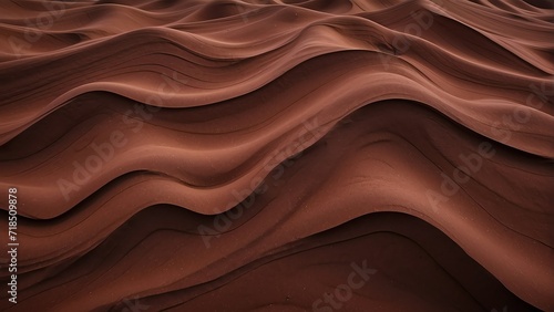 Obraz na płótnie Dark burgundy red colored sand wavy texture with ridges and ripples background f