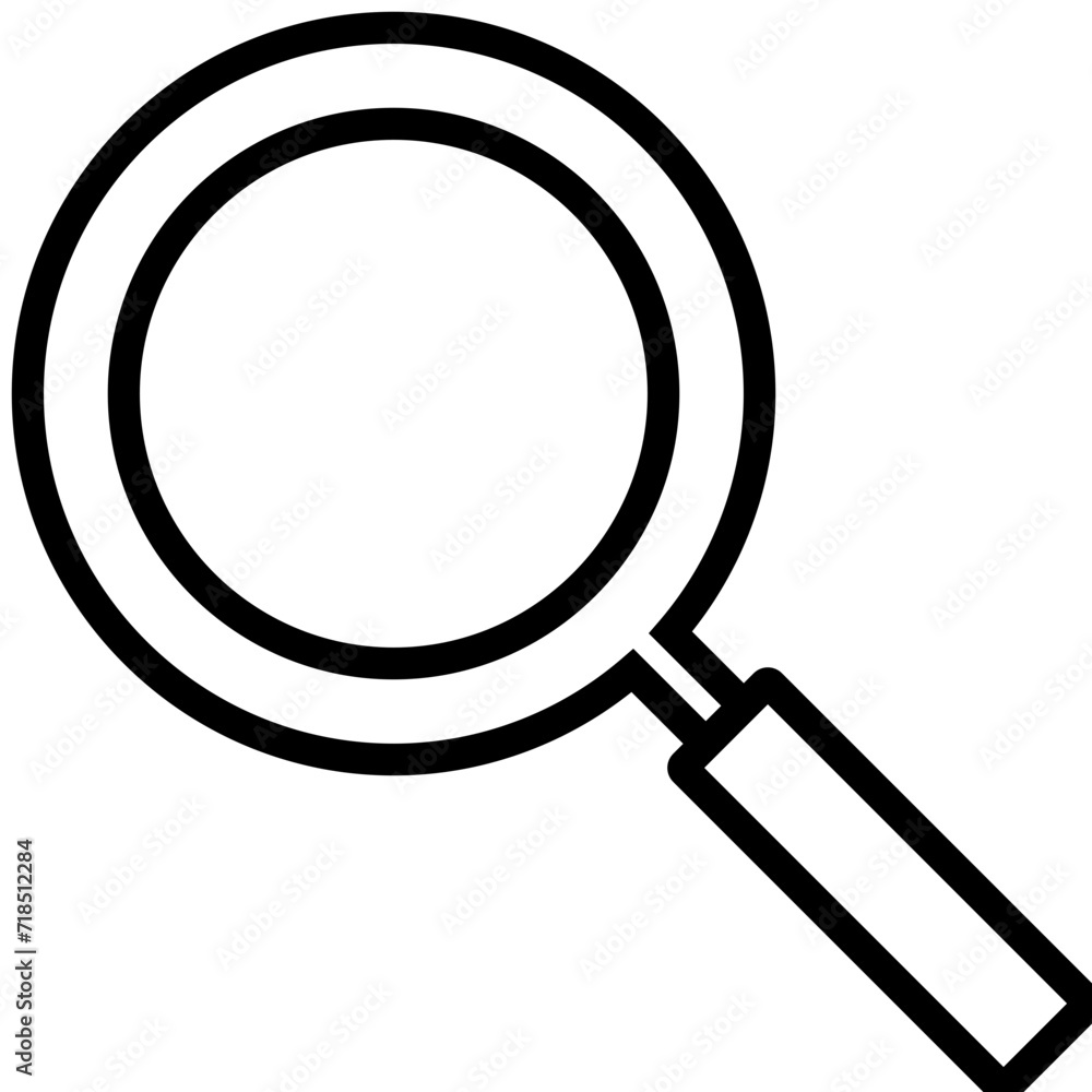 Search magnifying glass outline icon, icon graphic, Vector illustration Search magnifying glass outline icon, icon graphic, Vector illustration