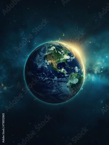 earth hour poster design, realistis , HD, copy Space - generative ai © Nia™