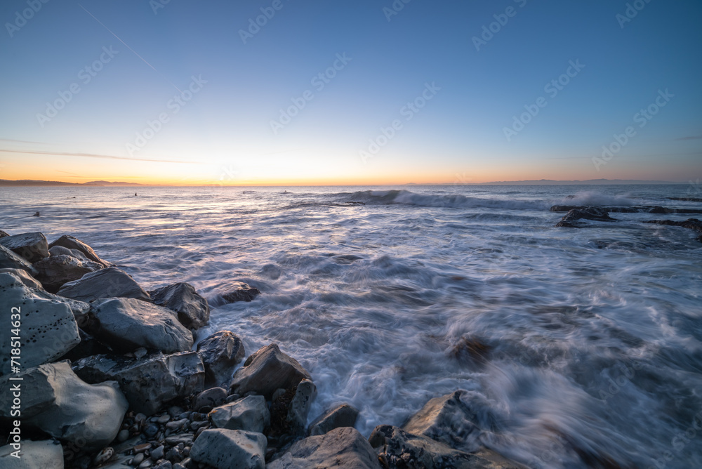 Long Exposure, Water, Campus Point, UCSB, Dreamlike Long Exposure, Water, Campus Point, UCSB, Dreamlike