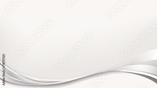 white background with silver curvy waves illustration