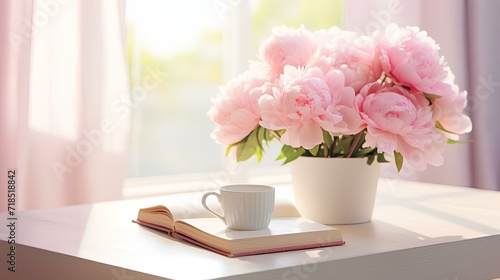 Wallpaper Mural Beautiful spring flowers in a vase on a table against the background of a window, soft light, March 8, Easter, spring. Torontodigital.ca