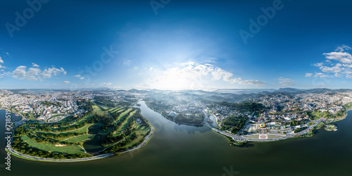 360 photo in Ho Xuan Huong lake, Da Lat City, Viet Nam