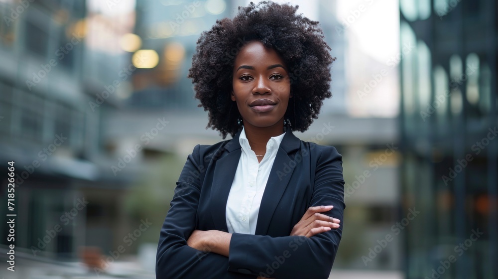 A confident and beautiful Black businesswoman, A confident and beautiful Black businesswoman,