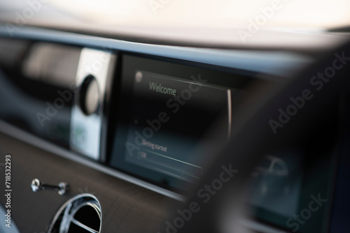 Luxury car Interior blur background © Sorawit