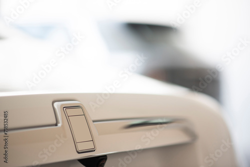 Luxury car back side Selective Focus background