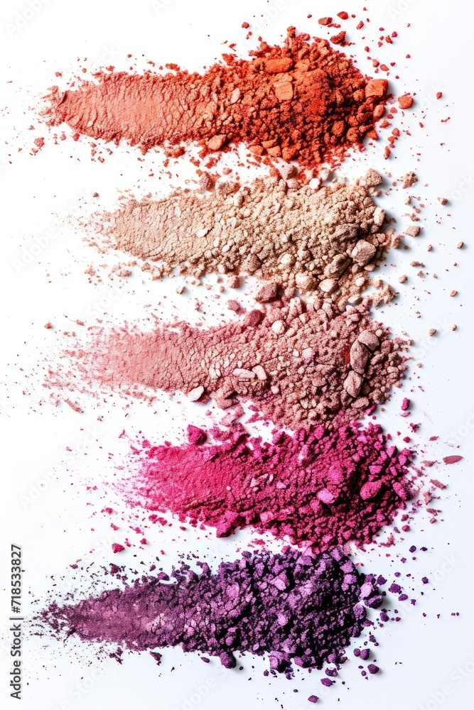 Cosmetics Beauty Powder on a White Background, a Captivating Makeup Product for Your Advertisement Cosmetics Beauty Powder on a White Background, a Captivating Makeup Product for Your Advertisement