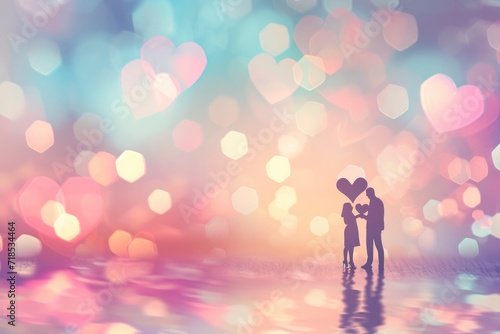 love icons bokeh background © MdKamrul