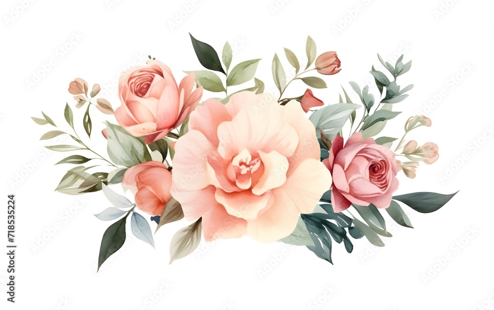 Add a touch of natural beauty to your designs with painted flower illustrations

