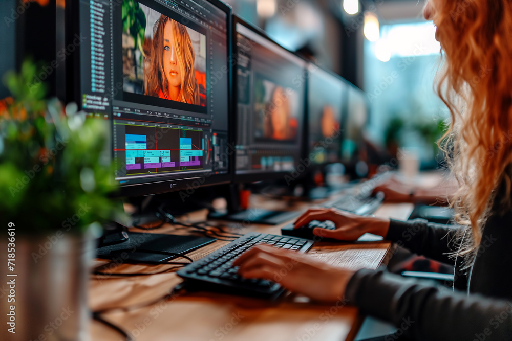 Video editing process Created.video editting timeline concept Video editing process Created.video editting timeline concept
