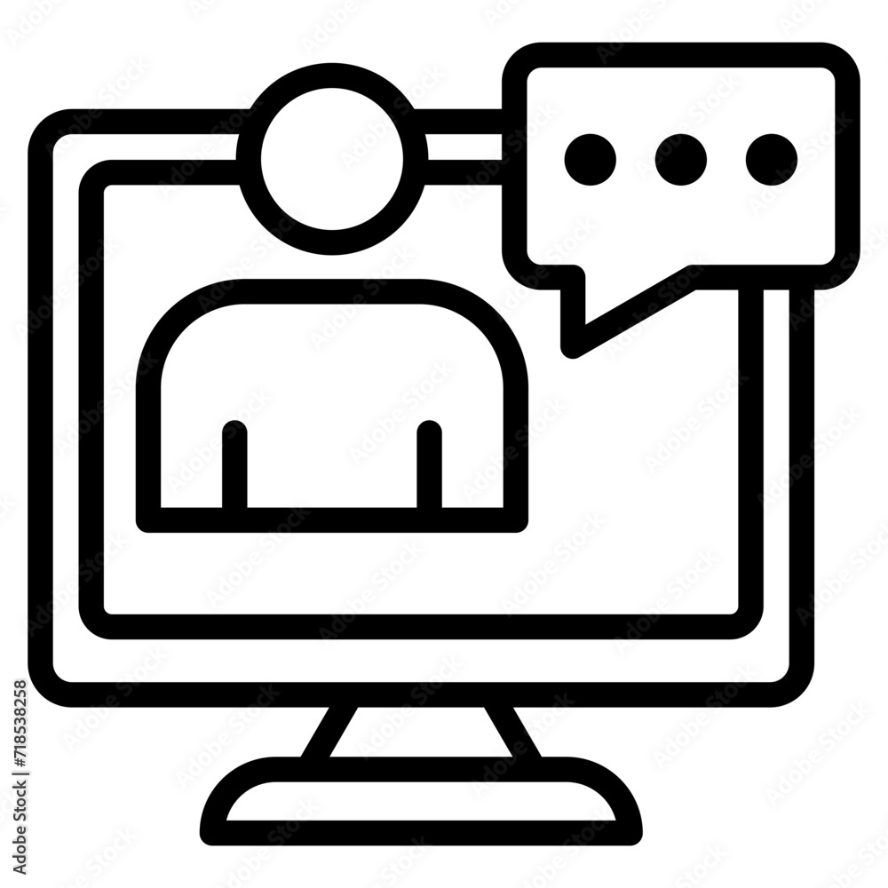 Online Counseling Icon Element For Design Online Counseling Icon Element For Design