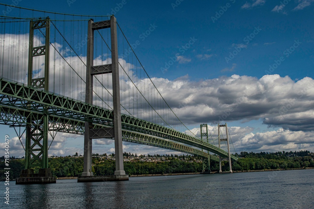 Obraz premium Tacoma Narrows Bridge