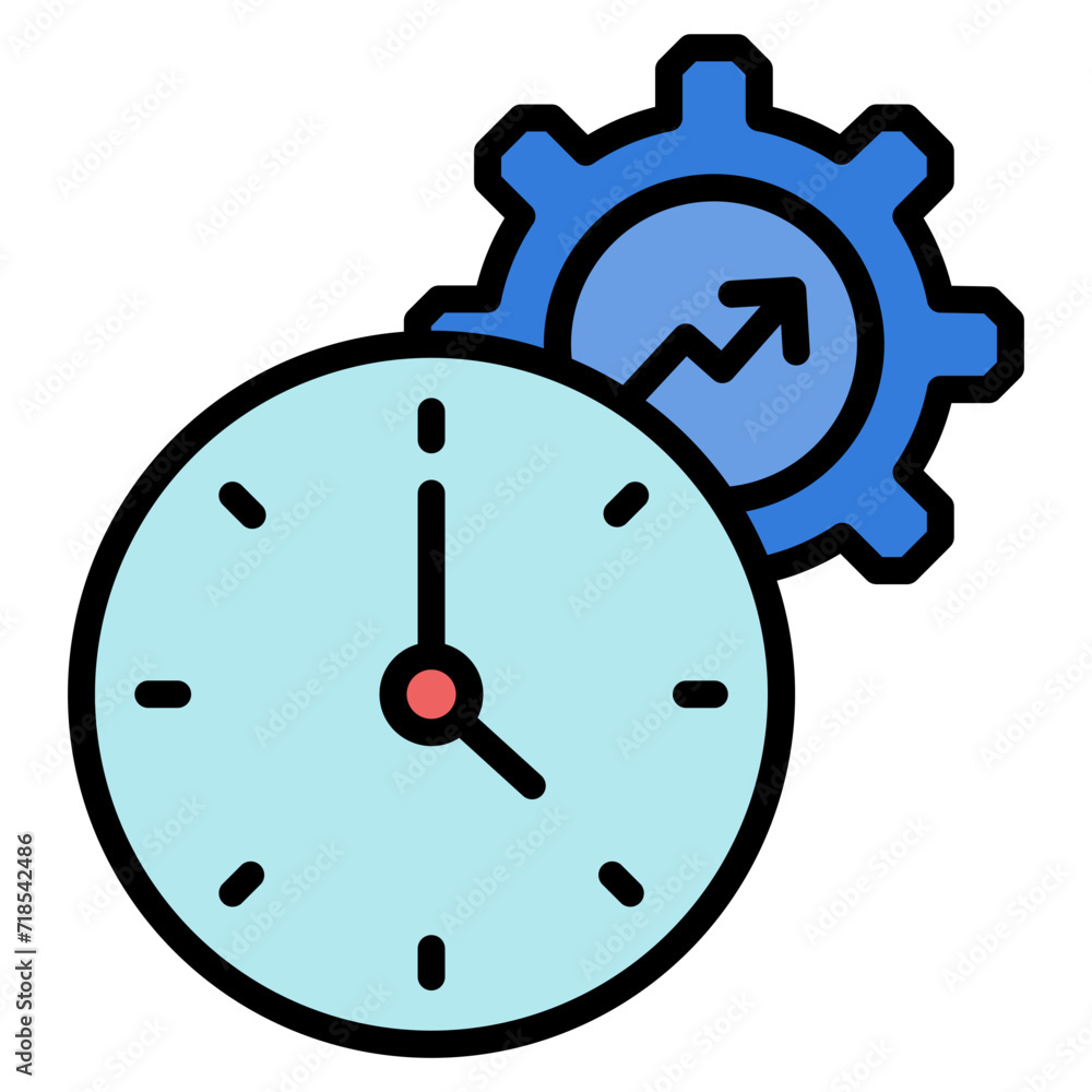 Time Management Icon Element For Design