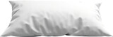 White pillow isolated on transparent background. PNG