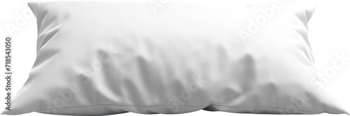 White pillow isolated on transparent background. PNG