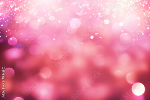 Pink Glitter Bokeh Background