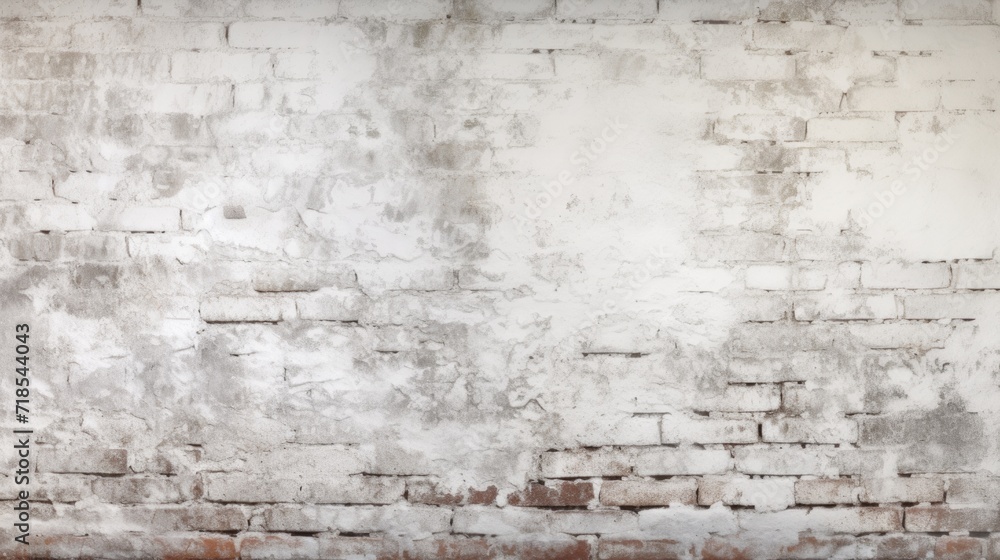 Obraz premium Weathered White Brick Wall