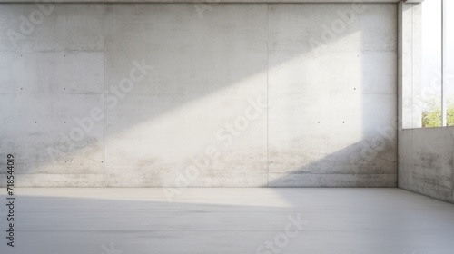 Sunlit Modern Concrete Room