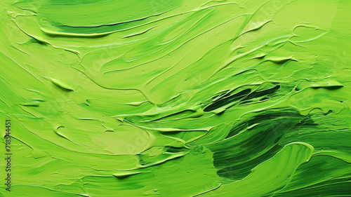 Thick green oil painting background