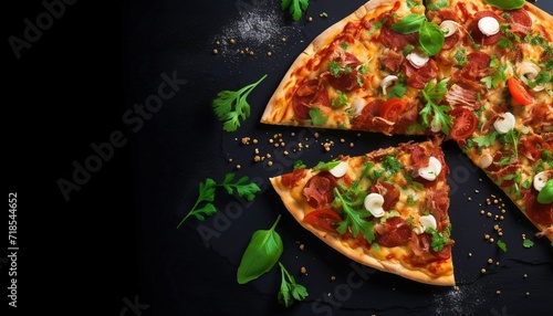 Freshly Baked Pizza Slice Rustic Wooden Table Generated By Ai 1