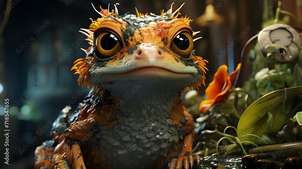 Anthropomorphic Animal Photo Generated with AI Tools Anthropomorphic Animal Photo Generated with AI Tools