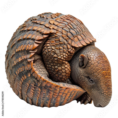 Statue of Tortoise Curled Up on Its Back