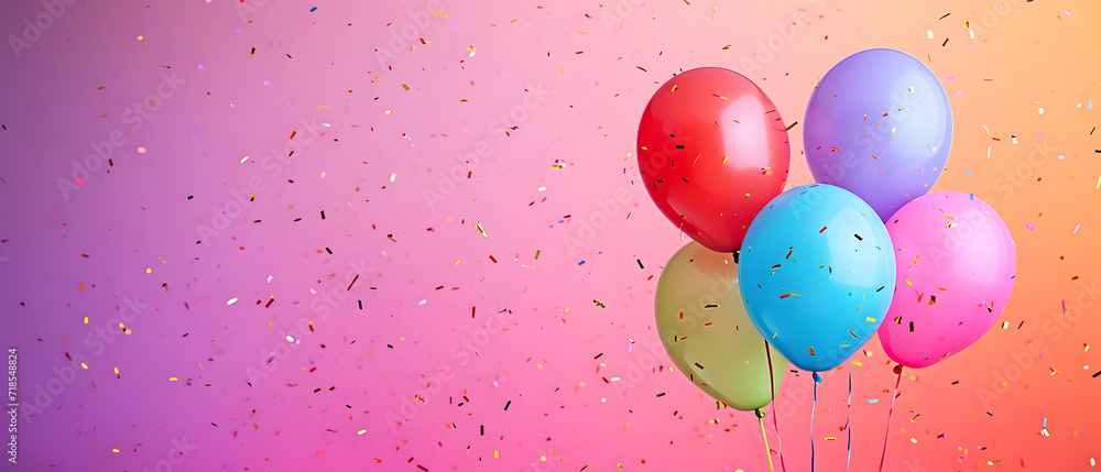 Colorful Balloons Floating in the Air Colorful Balloons Floating in the Air