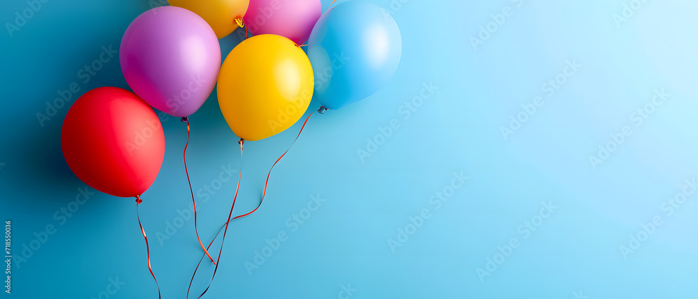 A Bunch of Colorful Balloons Floating in the Air A Bunch of Colorful Balloons Floating in the Air