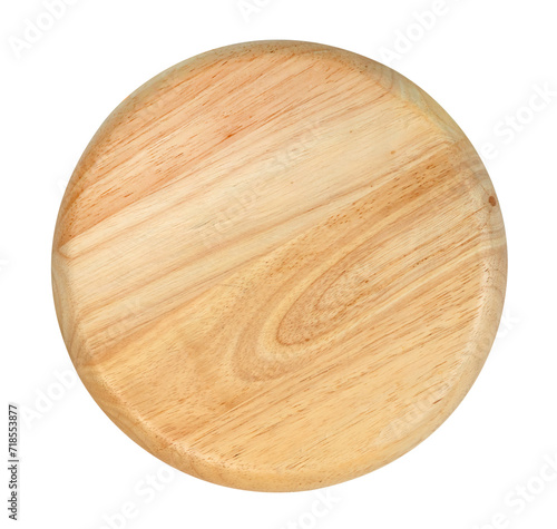 Wooden plate isolated