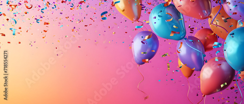Fotografia Floating Balloons in the Air