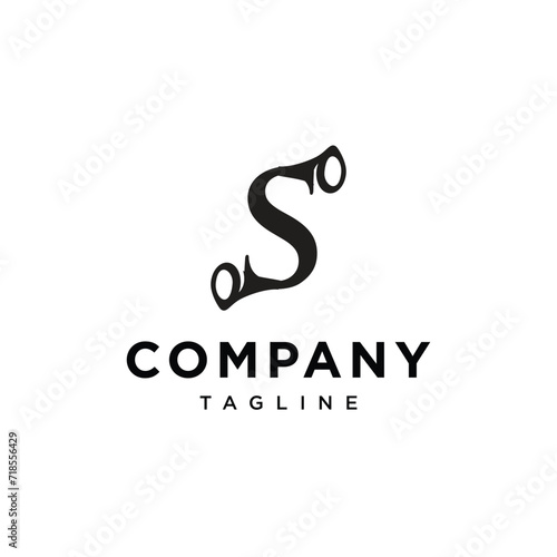 Letter S Trumpet logo icon vector Template photo