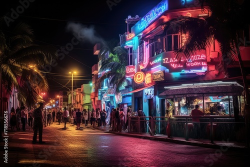 Experiencing the vibrant nightlife in Rio de Janeiro, Brazil.